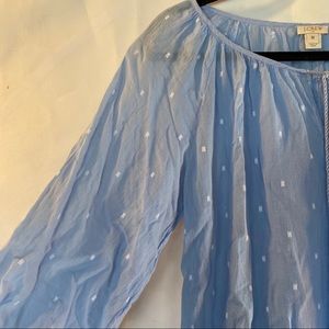 J.Crew Light Blue Peasant Blouse